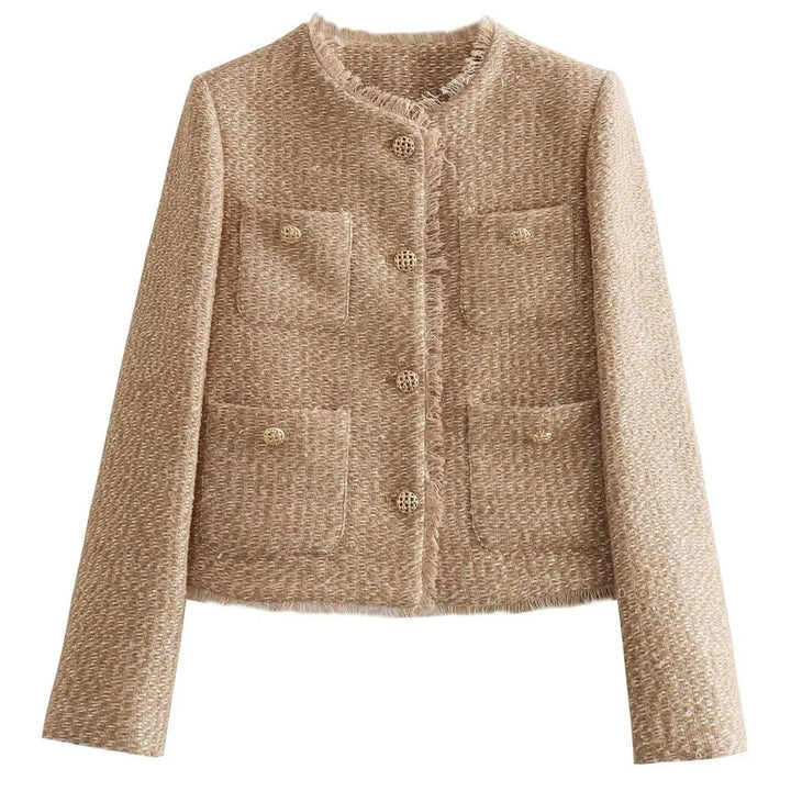 Chic Modern Tweed Blazer