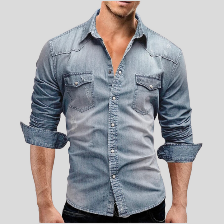 Stylish Contemporary Denim Shirt