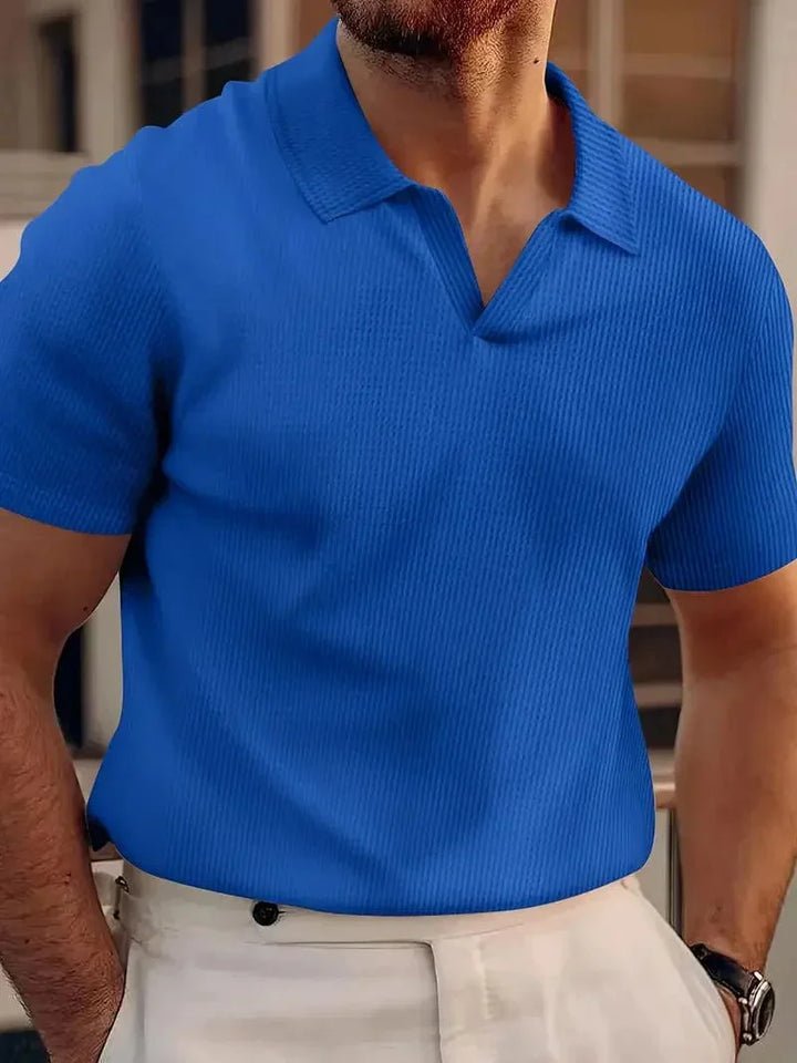 Stylish Men's Linen Polo for Effortless Casual Elegance