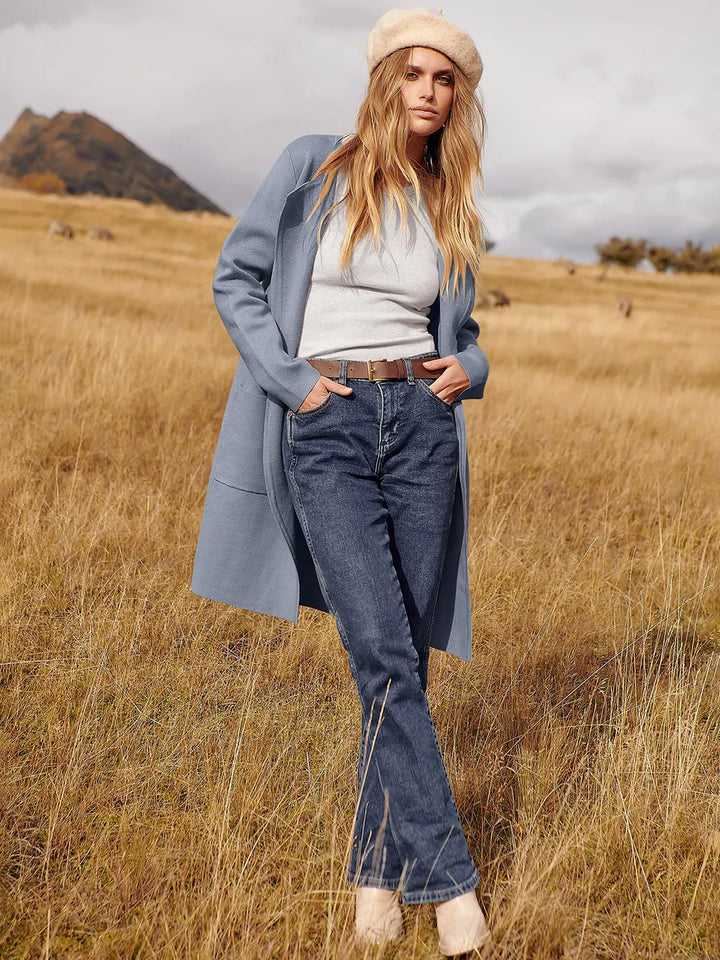 Chic and Cozy Lapel Coatigan