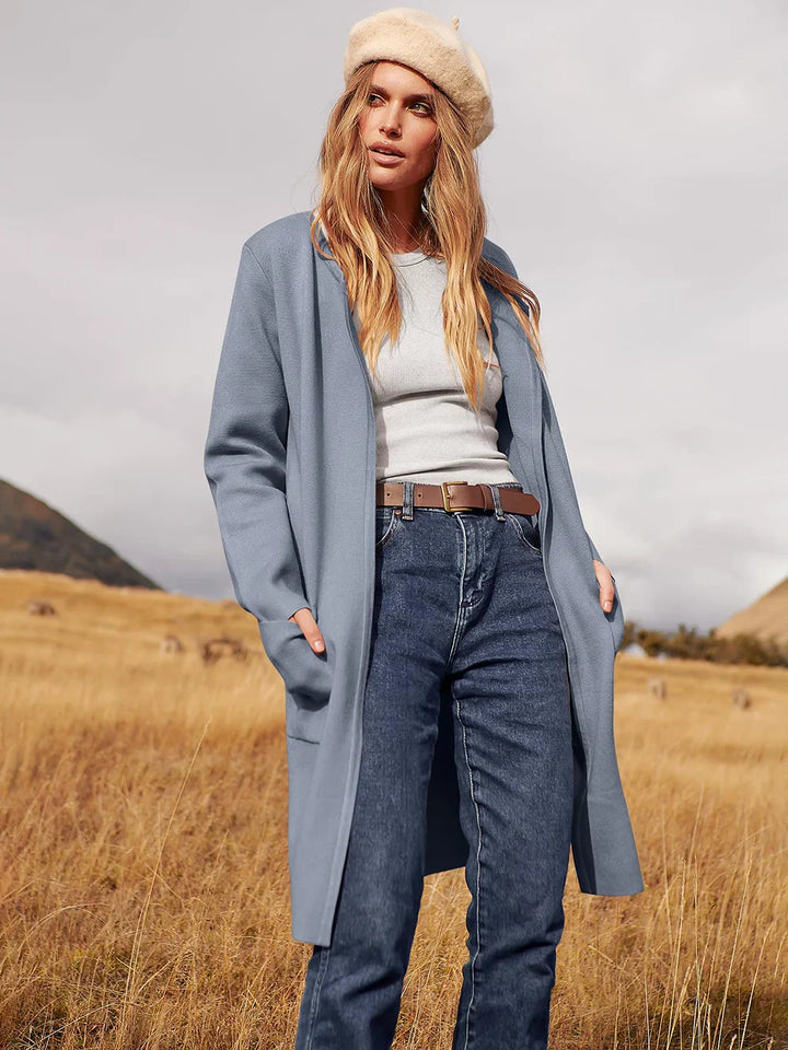 Chic and Cozy Lapel Coatigan