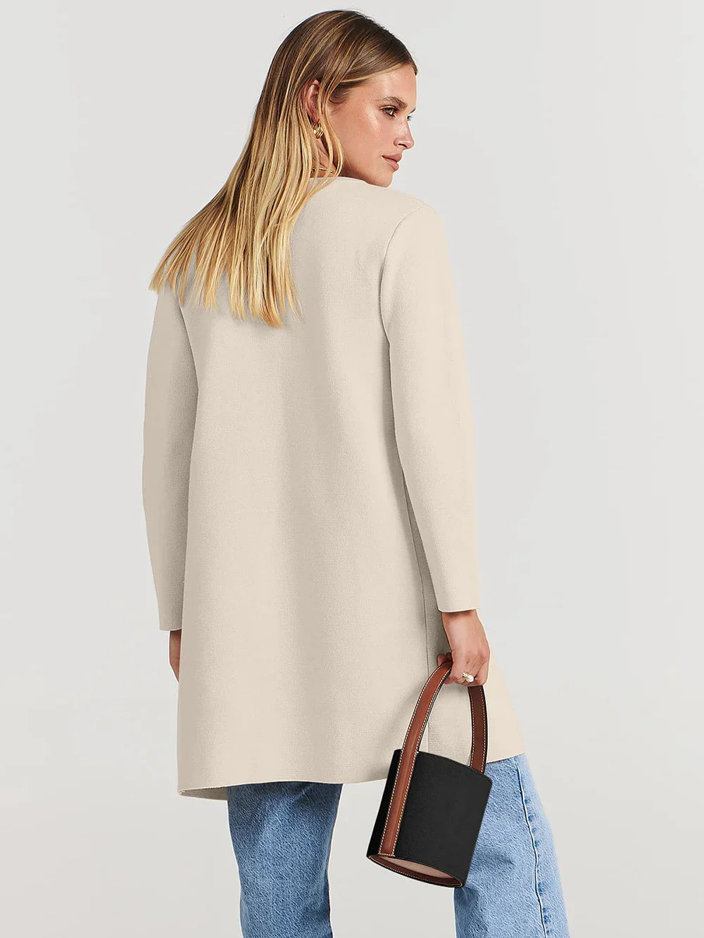 Chic and Cozy Lapel Coatigan