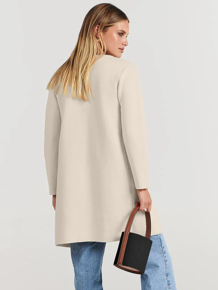 Chic and Cozy Lapel Coatigan