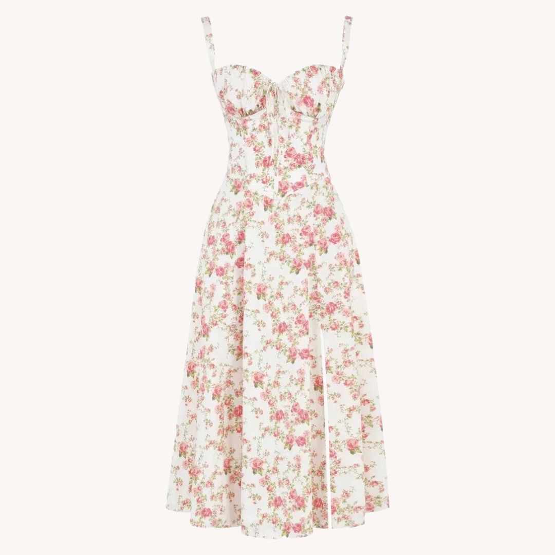Gorgeous Floral Bustier Dress for a Stunning Look