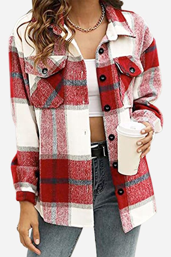 Charming Long Sleeve Plaid Flannel Shirt