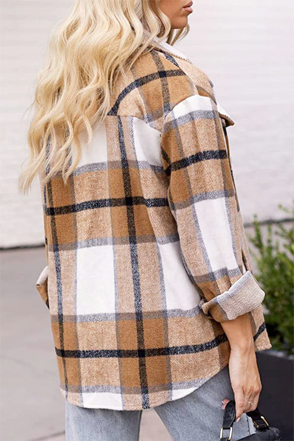Charming Long Sleeve Plaid Flannel Shirt