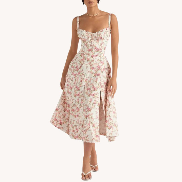 Gorgeous Floral Bustier Dress for a Stunning Look