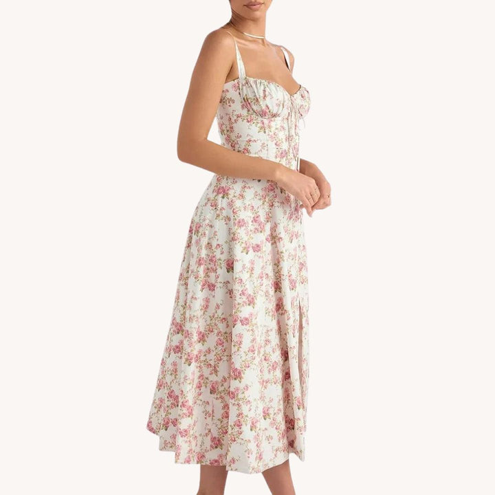 Gorgeous Floral Bustier Dress for a Stunning Look