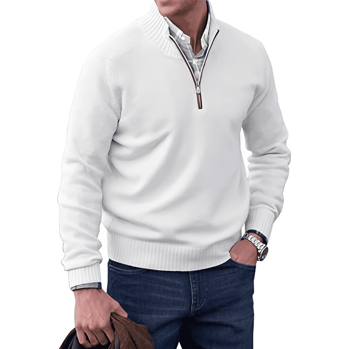 Stylish Polished Zip-Up Sweater