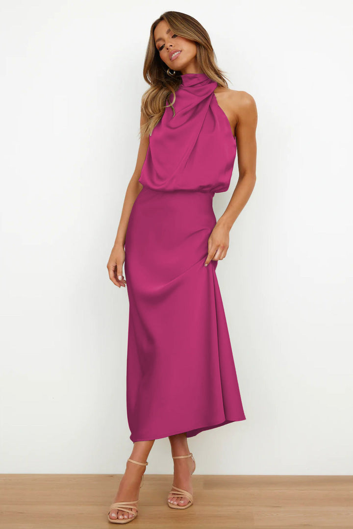 Exquisite Satin Evening Gown for Timeless Elegance