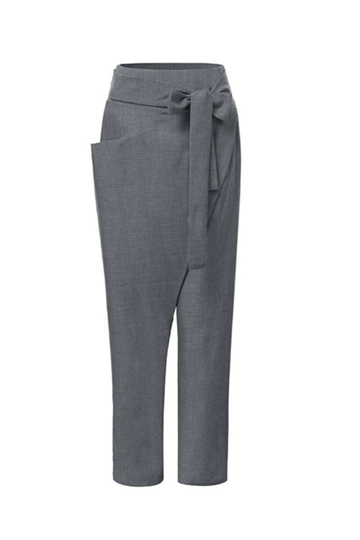 Cozy High-Waist Wrap Pants for Ultimate Comfort