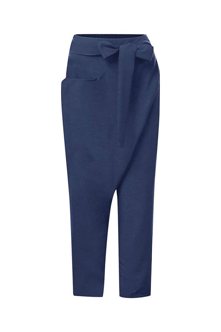 Cozy High-Waist Wrap Pants for Ultimate Comfort
