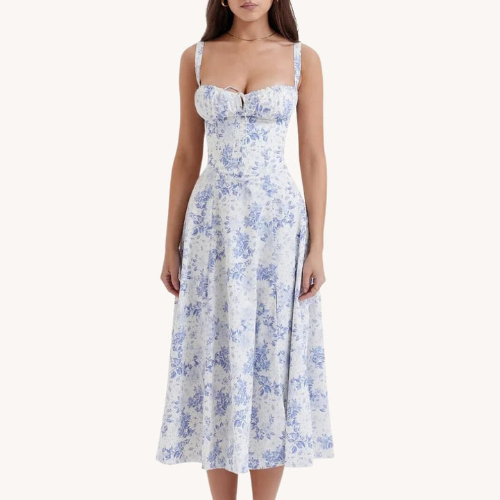 Gorgeous Floral Bustier Dress for a Stunning Look
