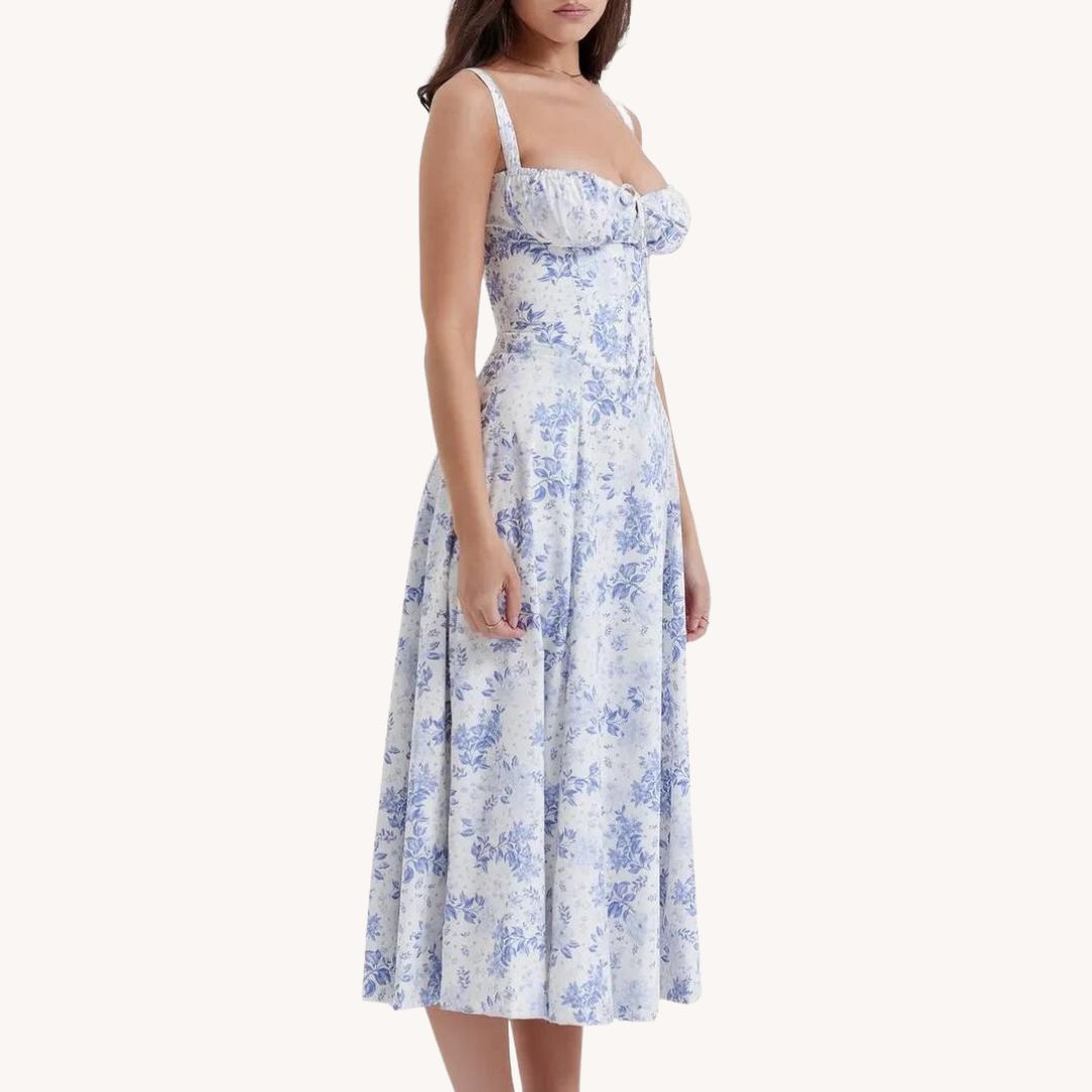 Gorgeous Floral Bustier Dress for a Stunning Look