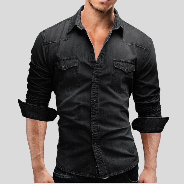 Stylish Contemporary Denim Shirt
