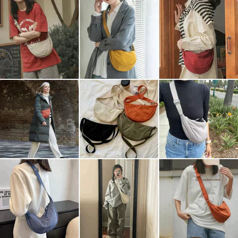 Chic Half Moon Crossbody Bag