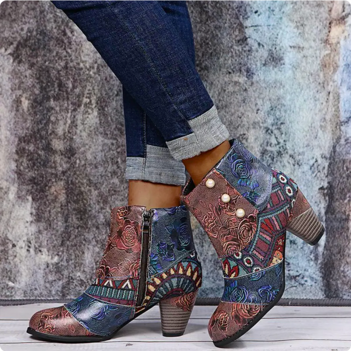 Chic vintage-inspired waterproof boots