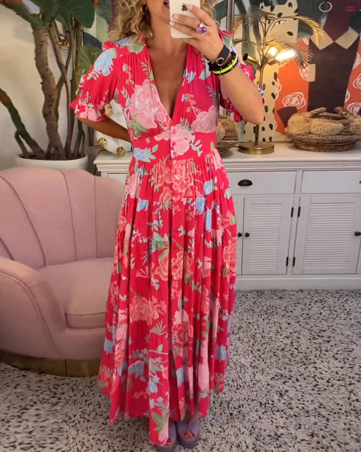 Enchanting Floral Charm Dress