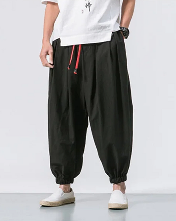 Stylish Relaxed Fit Cropped Trousers