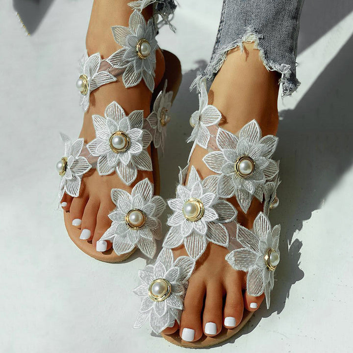 Chic Floral Print Sandals for Women