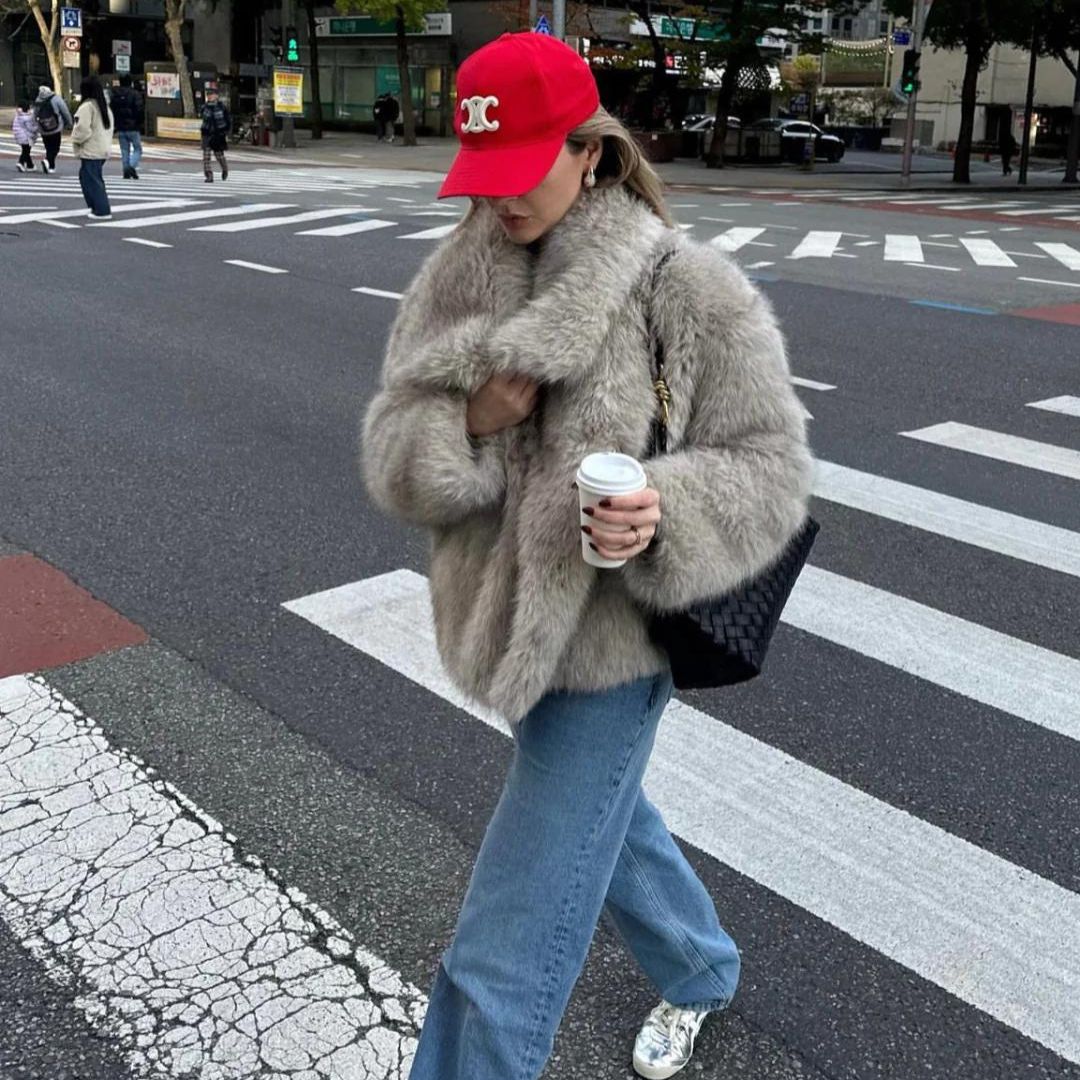 Eco-Friendly Fur Coat for Women