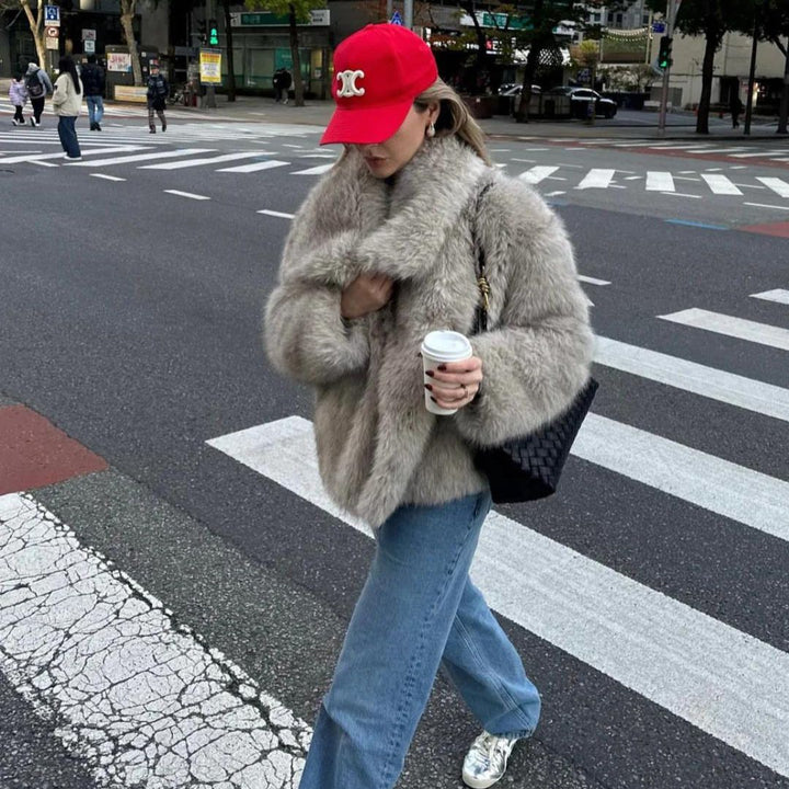 Eco-Friendly Fur Coat for Women
