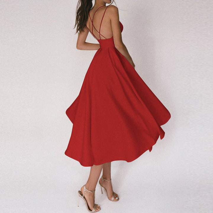 Elegant V-Neck Formal Dress