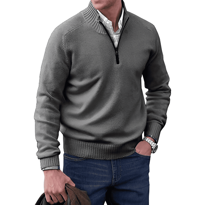 Stylish Polished Zip-Up Sweater