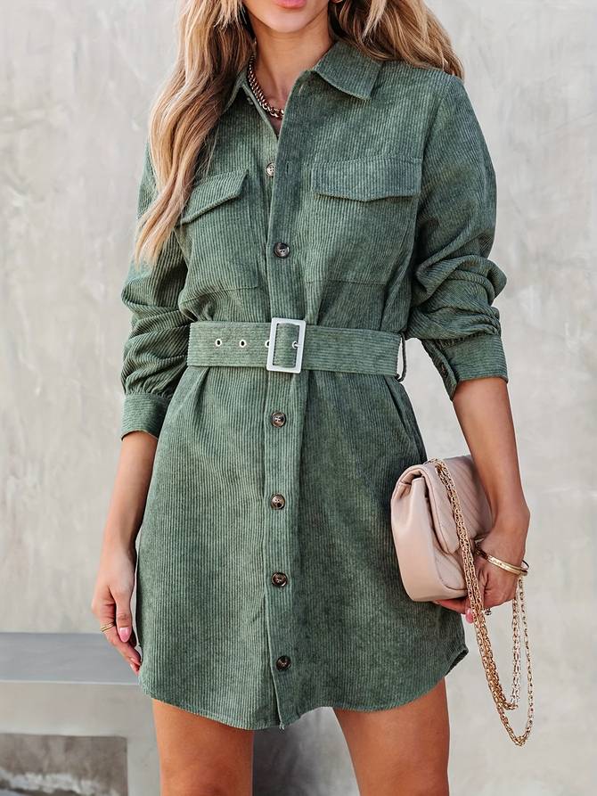 Fabulous Corduroy Mini Dress for Effortless Style