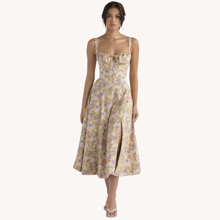 Gorgeous Floral Bustier Dress for a Stunning Look