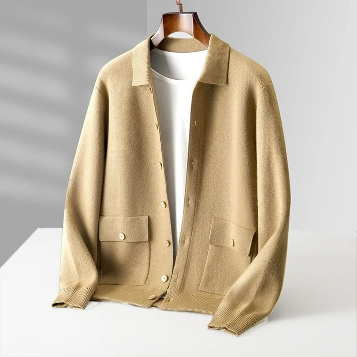Luxe Cashmere Polo Jacket