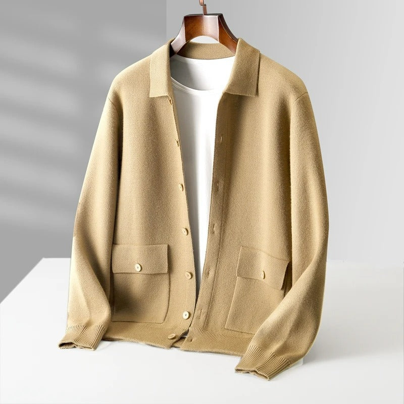 Luxe Cashmere Polo Jacket