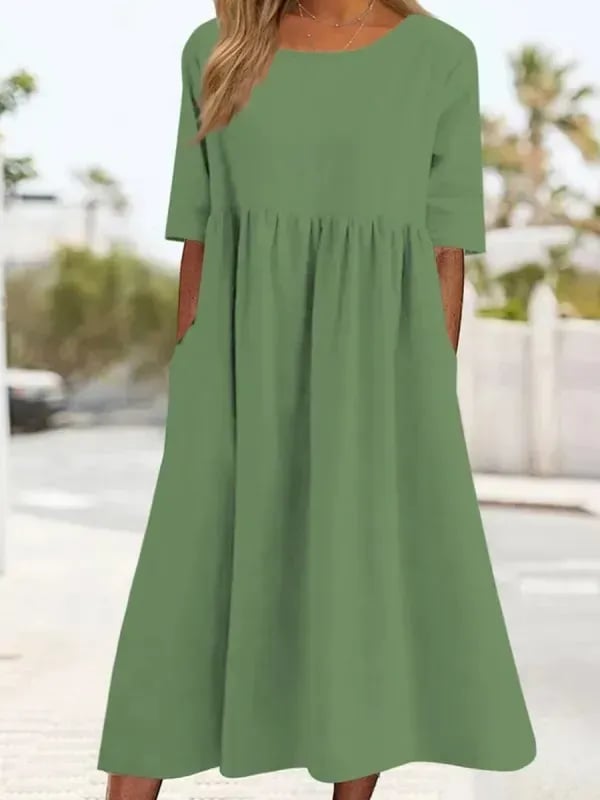 Elegant Cotton Dress for Effortless Style