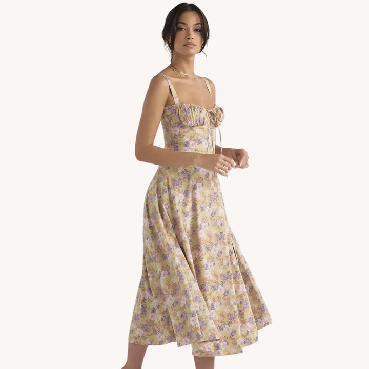 Gorgeous Floral Bustier Dress for a Stunning Look