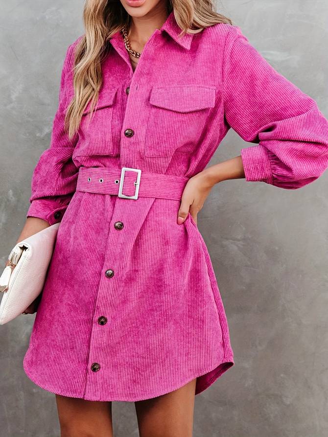 Fabulous Corduroy Mini Dress for Effortless Style