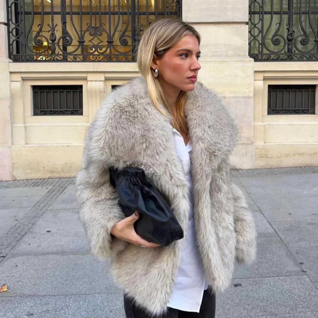 Eco-Friendly Fur Coat for Women