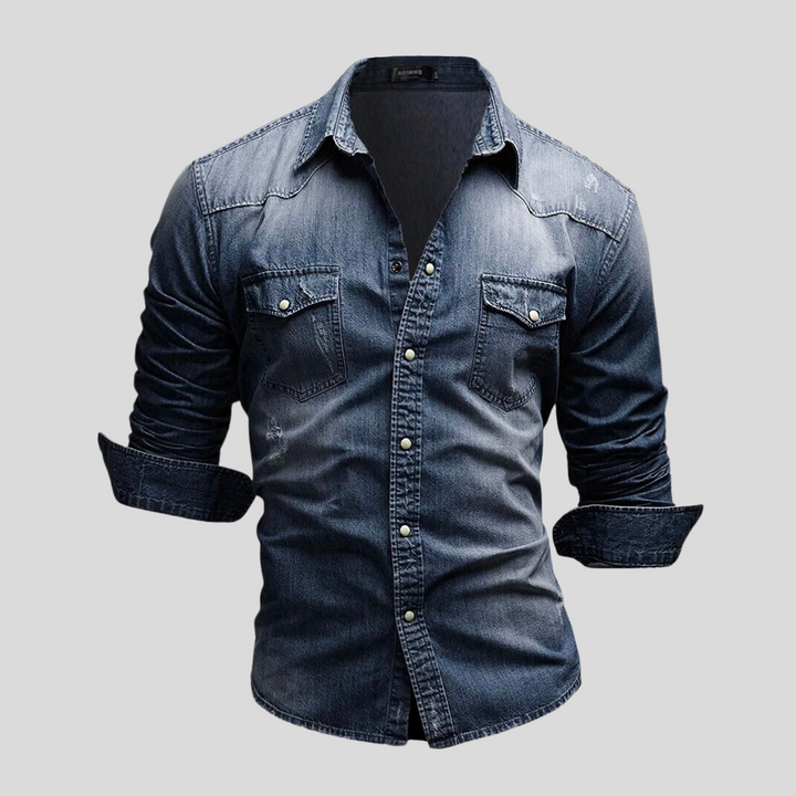 Stylish Contemporary Denim Shirt