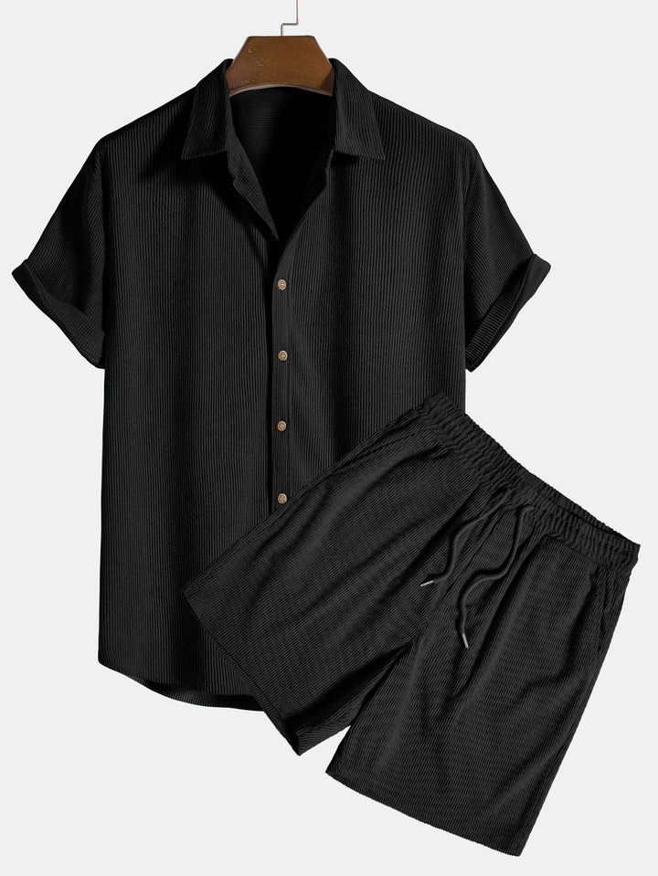 Stylish Modern Classic Polo & Shorts Ensemble
