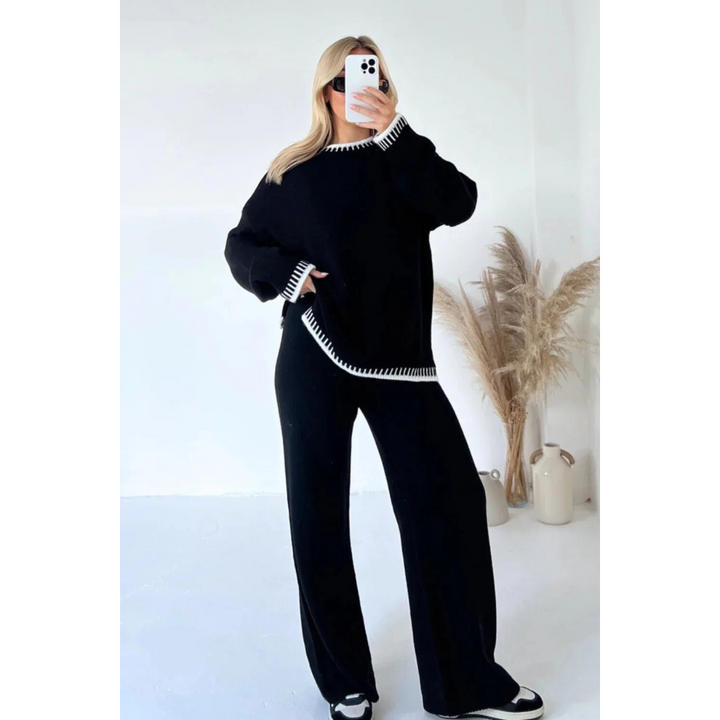 Stylish Two-Piece Knit Ensemble