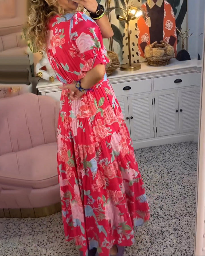 Enchanting Floral Charm Dress