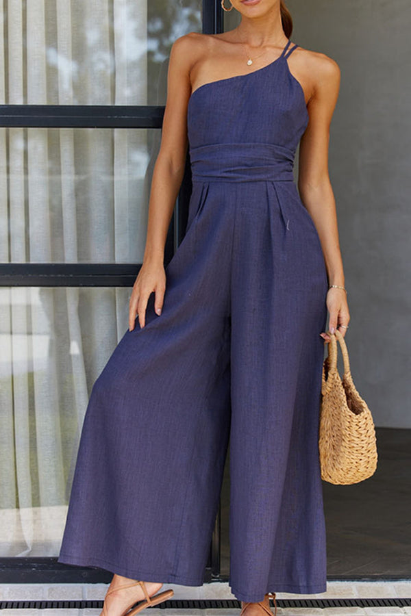 Chic One-Shoulder Jumpsuit for Effortless Style