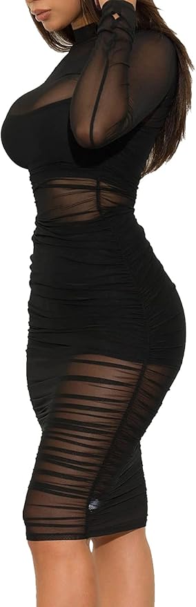 Alluring Sheer Elegance Dress