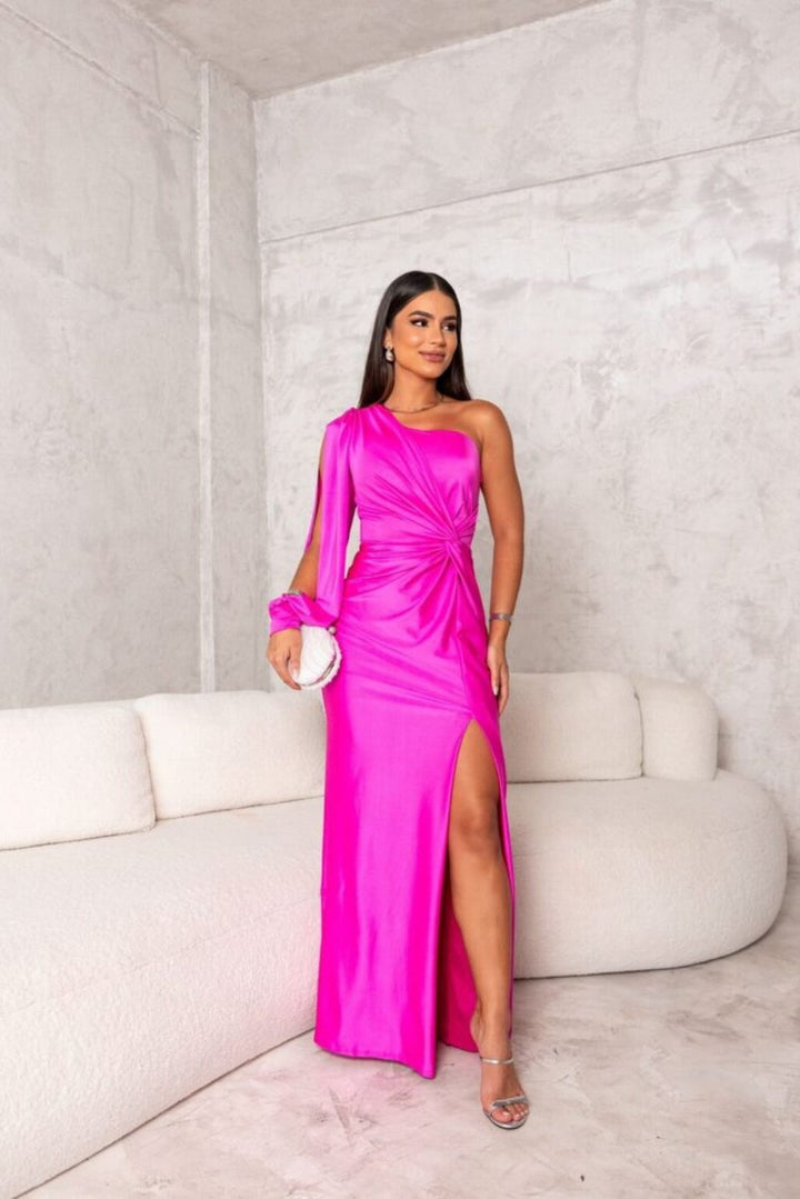 Gracefully Chic Silhouette Dress