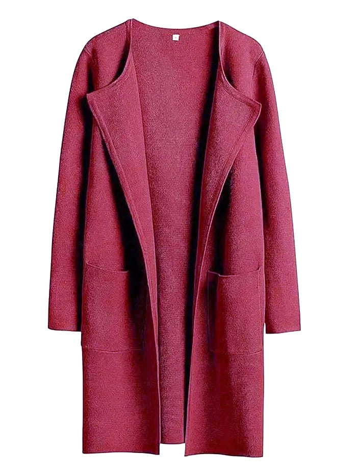 Chic and Cozy Lapel Coatigan