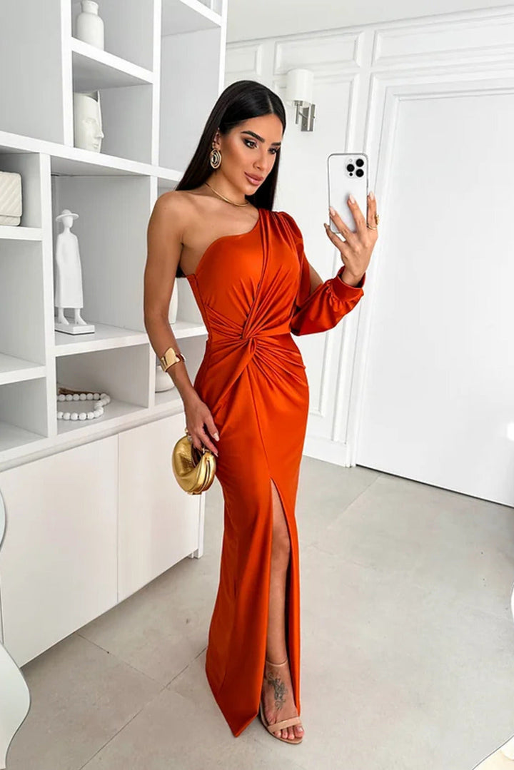 Gracefully Chic Silhouette Dress