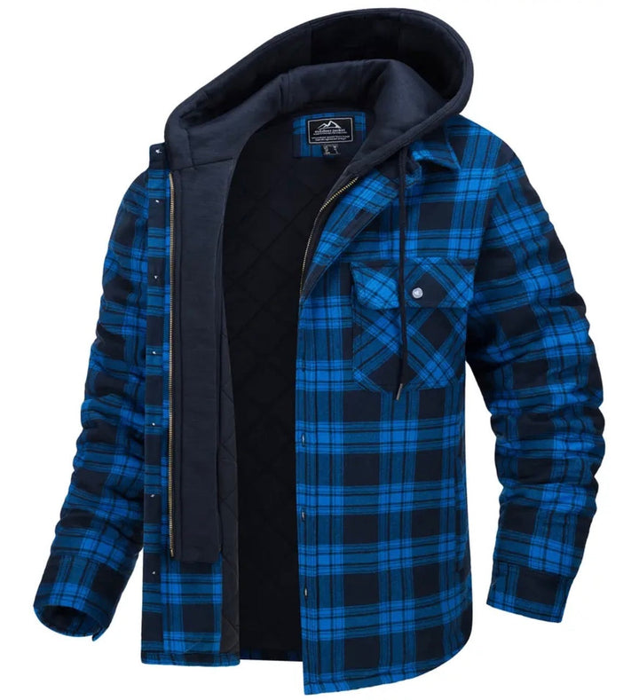 Stylish Checkered Coat for Men