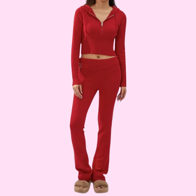 Chic & Flirty Knitted Ensemble