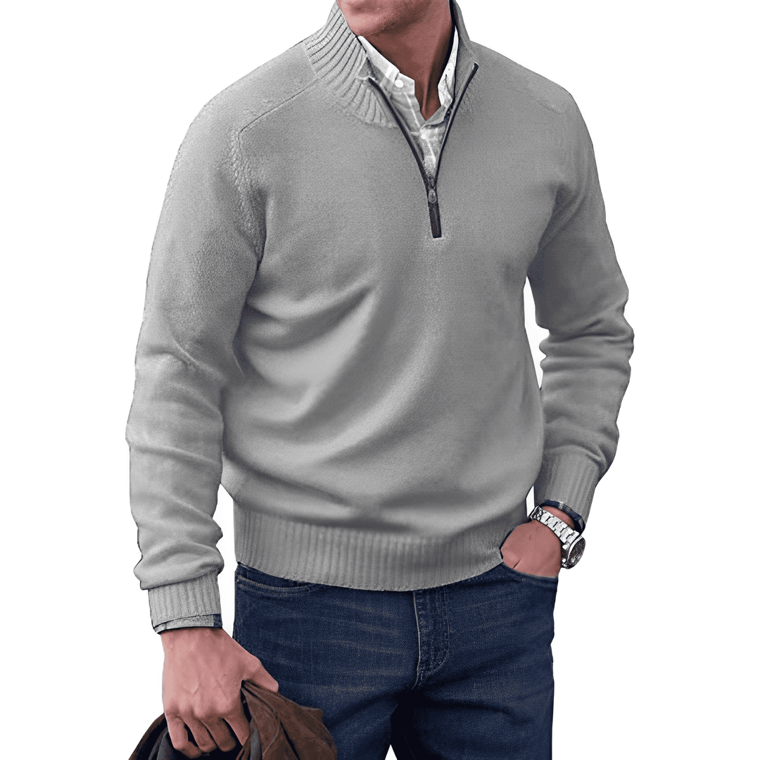 Stylish Polished Zip-Up Sweater