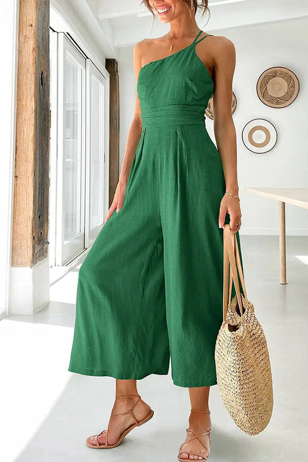 Chic One-Shoulder Jumpsuit for Effortless Style