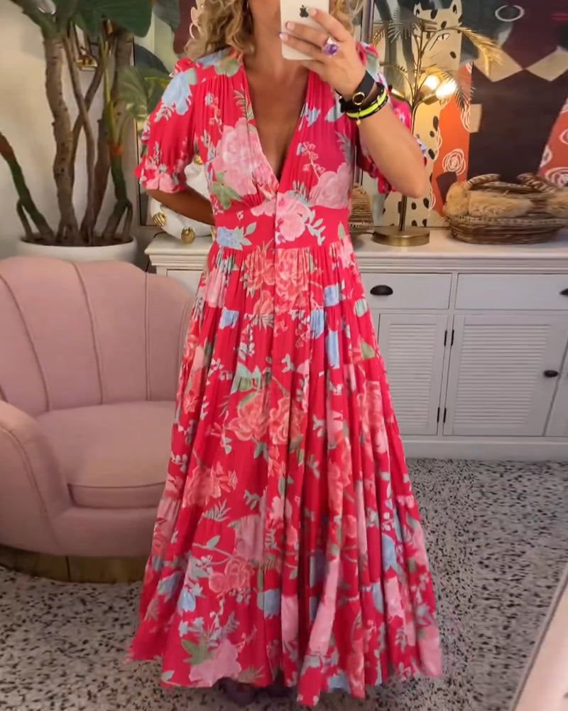 Enchanting Floral Charm Dress